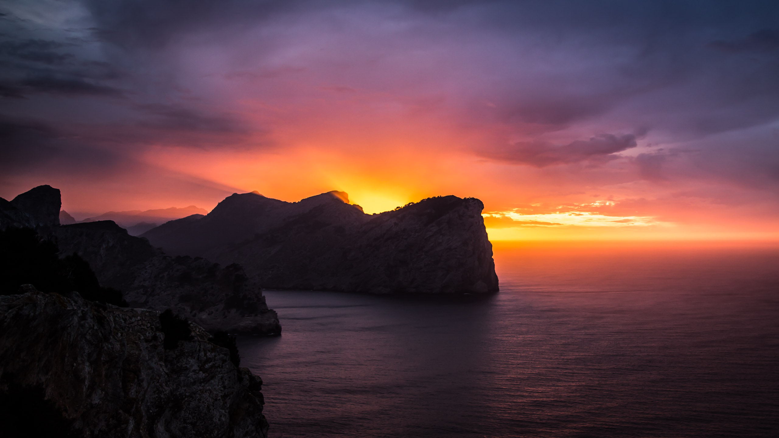 Sky Flare-Up - Cap de Formentor, Mallorca, Spain